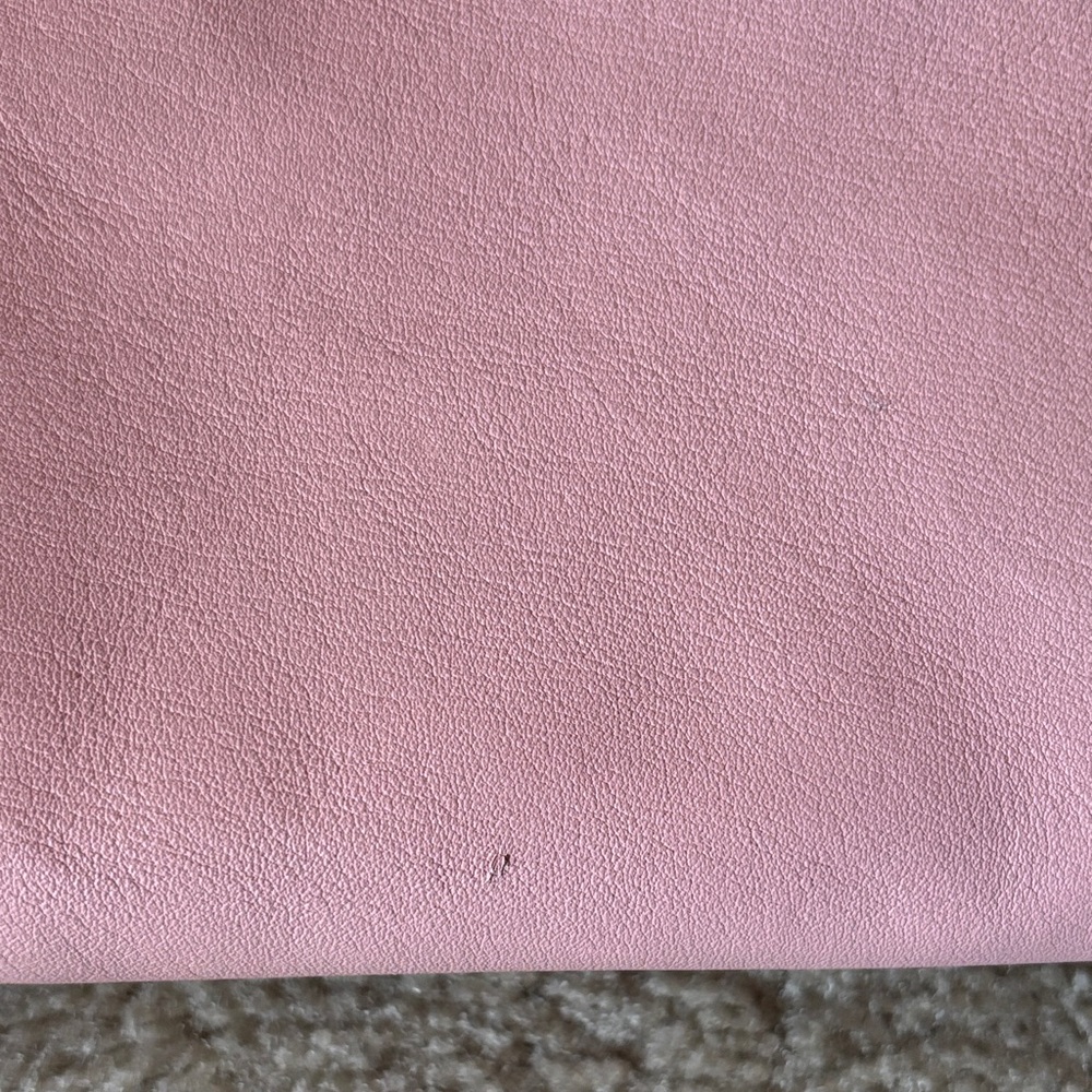 Tumi Pink Leather Zip-Top Tote Work Laptop Bag Travel Purse - Picture 7 of 10